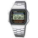 Casio A168WA-1YES Watch Retro Classic silver colored