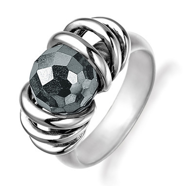 Rabinovich 36403030 zilveren ring met hematiet