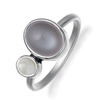 Rabinovich 40103056 zilveren ring met maansteen en parel 1