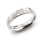 Boccia 0129-05 Titanium ring with diamond