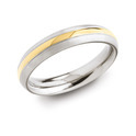 Boccia 0131-02 goldplated titanium ring