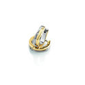 Boccia 0563-04 Gold plated titanium earrings with diamond