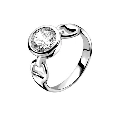 Zinzi ZIR995 zilveren ring met zirkonia