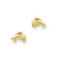 Huiscollectie 4001008 Golden dolphin ear-studs