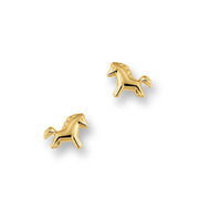 Huiscollectie 4009283 Golden horse ear-studs