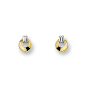 Huiscollectie 4015156 Bicolor golden ear-studs