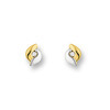 Huiscollectie 4011739 Bicolor gouden zirkonia oorbellen 1