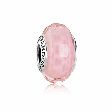 Pandora 791068 Pink Faceted Glass