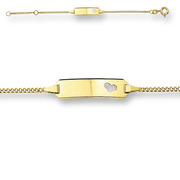 Huiscollectie 4012023 Golden child engrave bracelet
