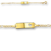 Huiscollectie 4012025 Golden child engrave bracelet