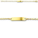Huiscollectie 4016127 Golden child engrave bracelet