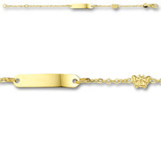 Huiscollectie 4016123 Golden child engrave bracelet
