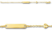 Huiscollectie 4016121 Golden child engrave bracelet