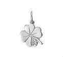 Huiscollectie 4103163 Whitegold charm four leave clover