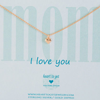 Heart to get N02SHE11R-1 Mom, I love you ketting rose