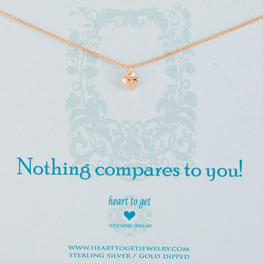 Heart to get N02SHE11R-2 Nothing compares to you ketting rose