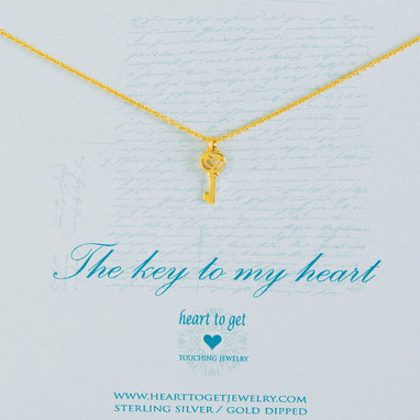 Heart to get N03KEY11G-1 The key to my heart ketting goud