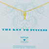 Heart to get N03KEY11G-2 The key to succes ketting goud 1