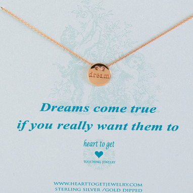 Heart to get N06CDR11R Dreams come true ketting rose