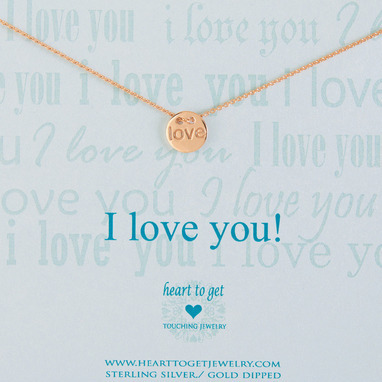 Heart to get N07LOC11R I love you ketting rose