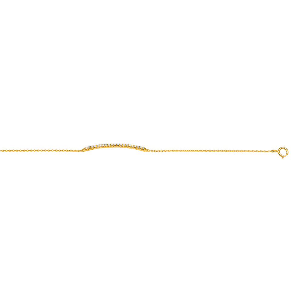 Huiscollectie 4016028 Gouden armband met diamanthanger