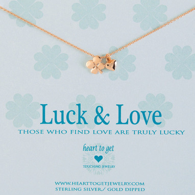 Heart to get N19CLH11R-1 Luck & Love ketting rose