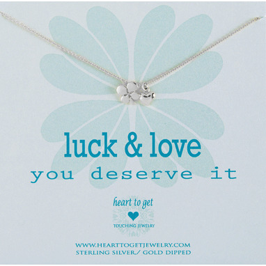 Heart to get N19CLH11S-2 Luck & Love ketting zilver