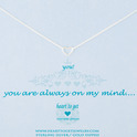 Heart to get N21OPH11S You are always on my mind necklace silver