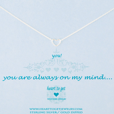 Heart to get N21OPH11S You are always on my mind ketting zilver