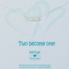 Heart to get N40DHE12S Two become one ketting zilver 1