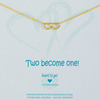 Heart to get N40DHE12G Two become one ketting goud 1