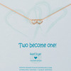 Heart to get N40DHE12R Two become one ketting rose 1