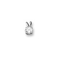 Huiscollectie 4100755 White gold pendant with zirconia
