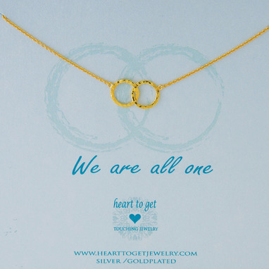 Heart to get N89DOK13G We are all one ketting goud