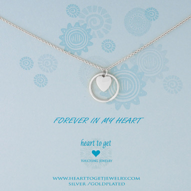 Heart to get N92KHE13S Forever in my heart ketting zilver
