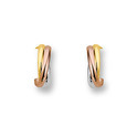 Huiscollectie 4300043 Tricolor golden ear-studs
