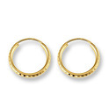 Huiscollectie 4001469 Gold earrings 1.9 mm 16 mm round