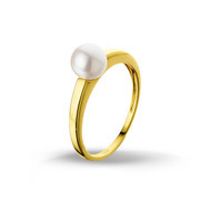 Huiscollectie 4015838 Golden pearl ring