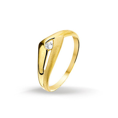 Huiscollectie 4015027 Gouden zirkonia ring