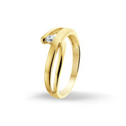 Huiscollectie 4015266 Gold ring CZ
