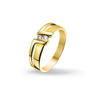 Huiscollectie 4015124 Gouden ring zirkonia