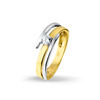 Huiscollectie 4206157 Bicolor gouden zirkonia ring 1