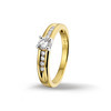 Huiscollectie 4205726 Bicolor gouden zirkonia ring 1
