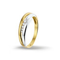 Huiscollectie 4205779 Bicolor gold CZ ring