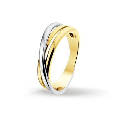 Huiscollectie 4205550 Bicolor gouden ring