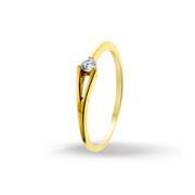 Huiscollectie 4014935 Gold ring CZ