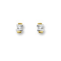 Huiscollectie 4200093 Bicolor gold CZ ear studs
