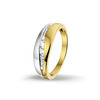 Huiscollectie 4206013 Bicolor gouden zirkonia ring 1