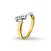 Huiscollectie 4206243 Bicolor gouden zirkonia ring 1