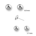 Huiscollectie 4103301 Whitegold earstuds